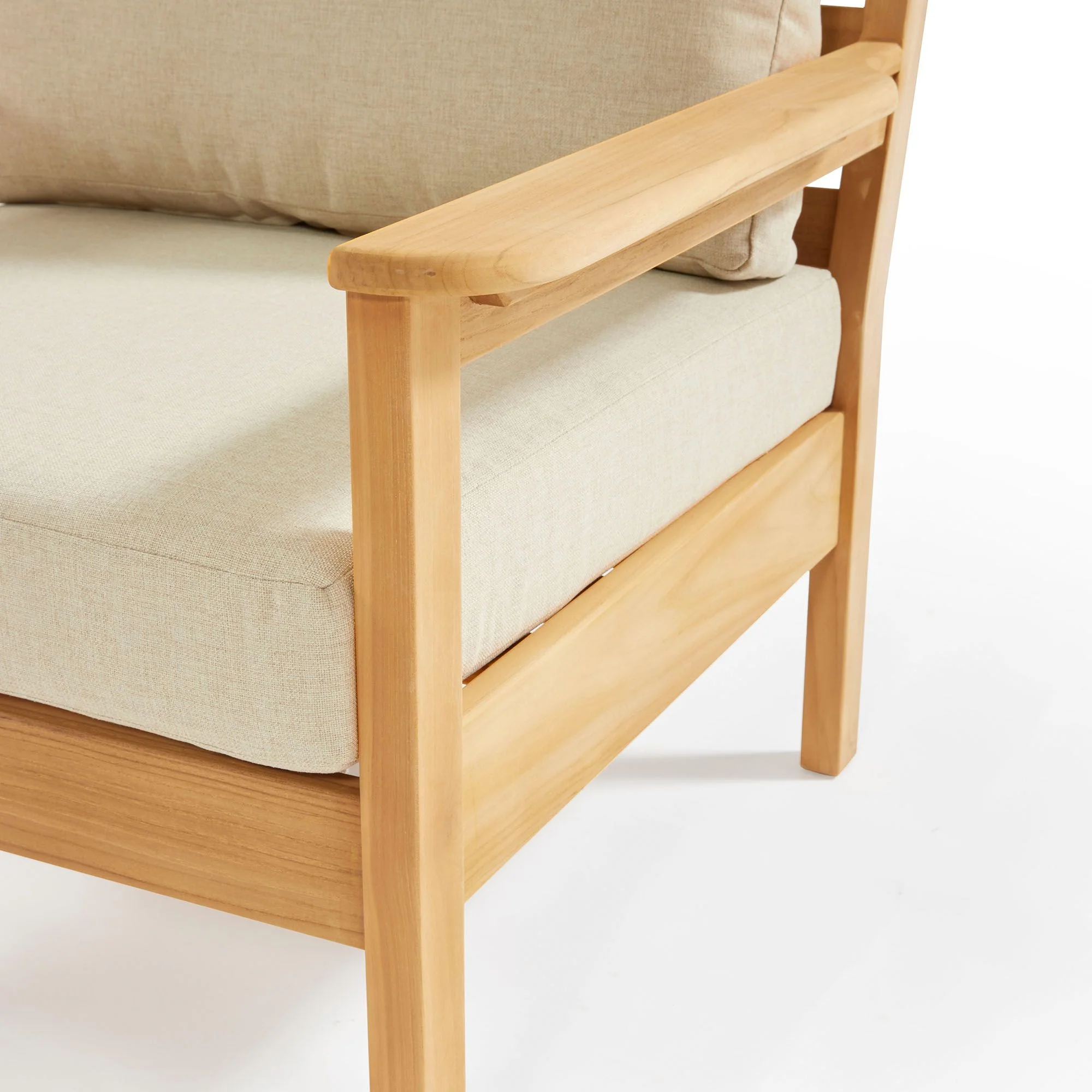 Fauteuil Helsinki en bois teck - Démonstrateur avec imperfections - Image 3