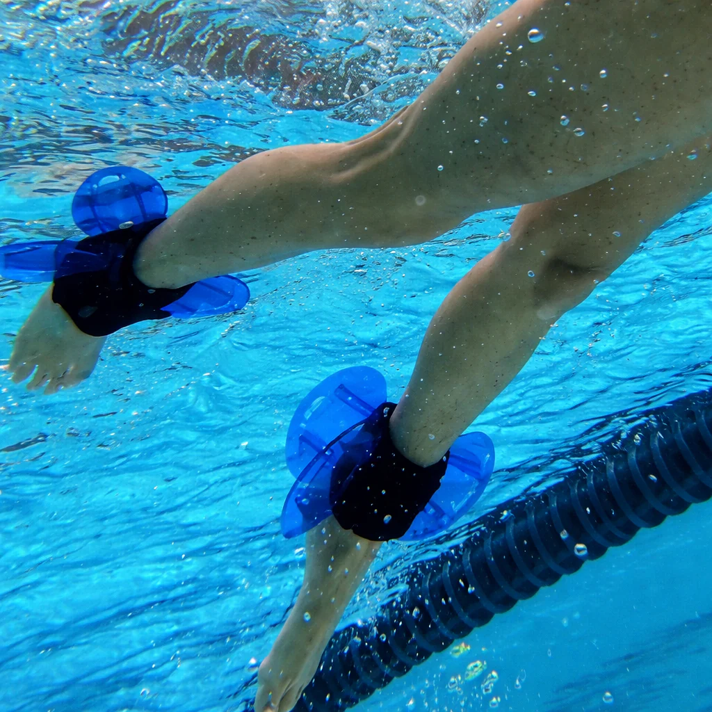 Palmes d’entraînement aquatique résistance moyenne – Ensemble de 2 - Image 2